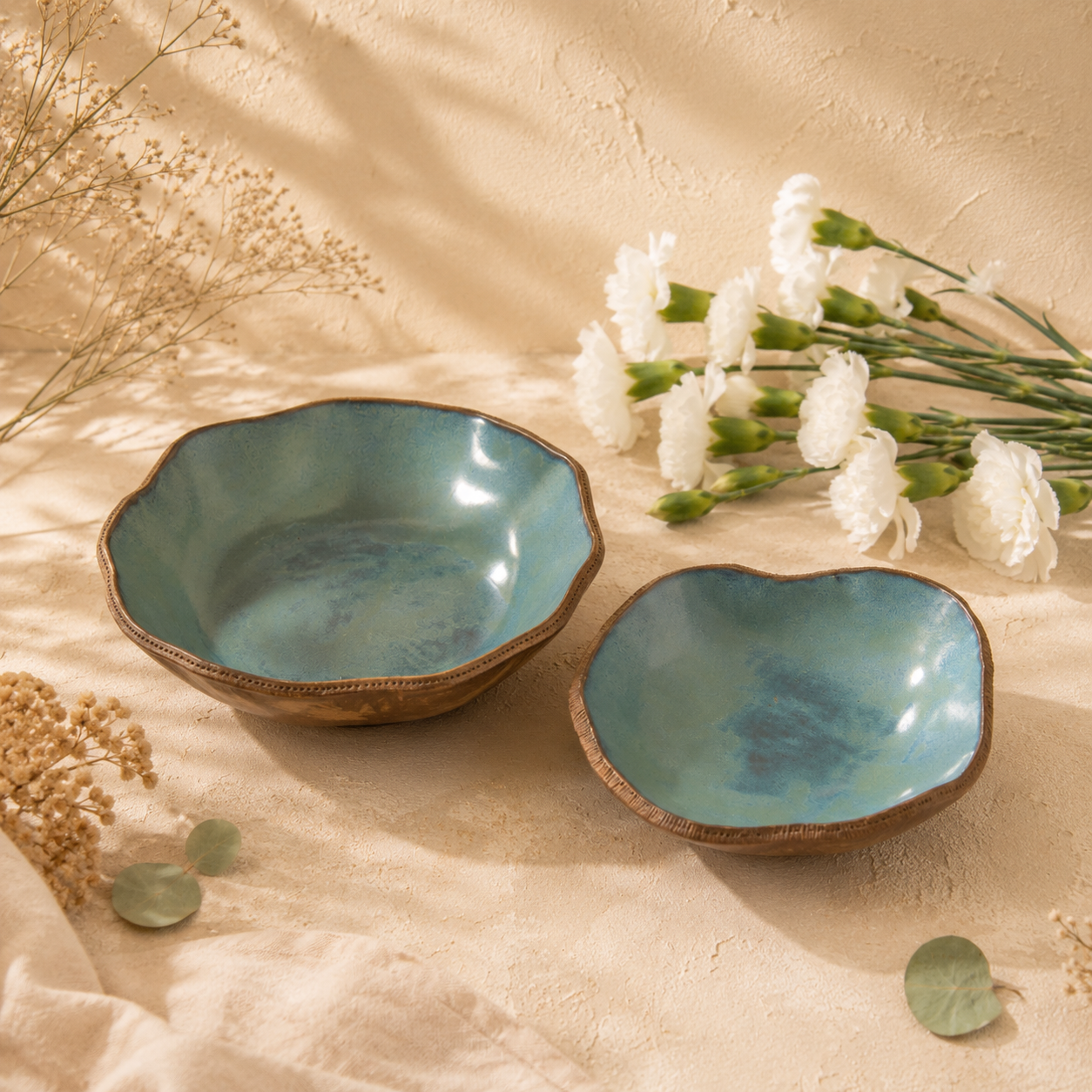 Ocean to Forest ceramic bowls